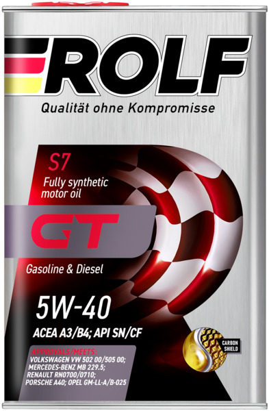 МОТОРНОЕ МАСЛО ROLF GT 5W-40 SN/CF